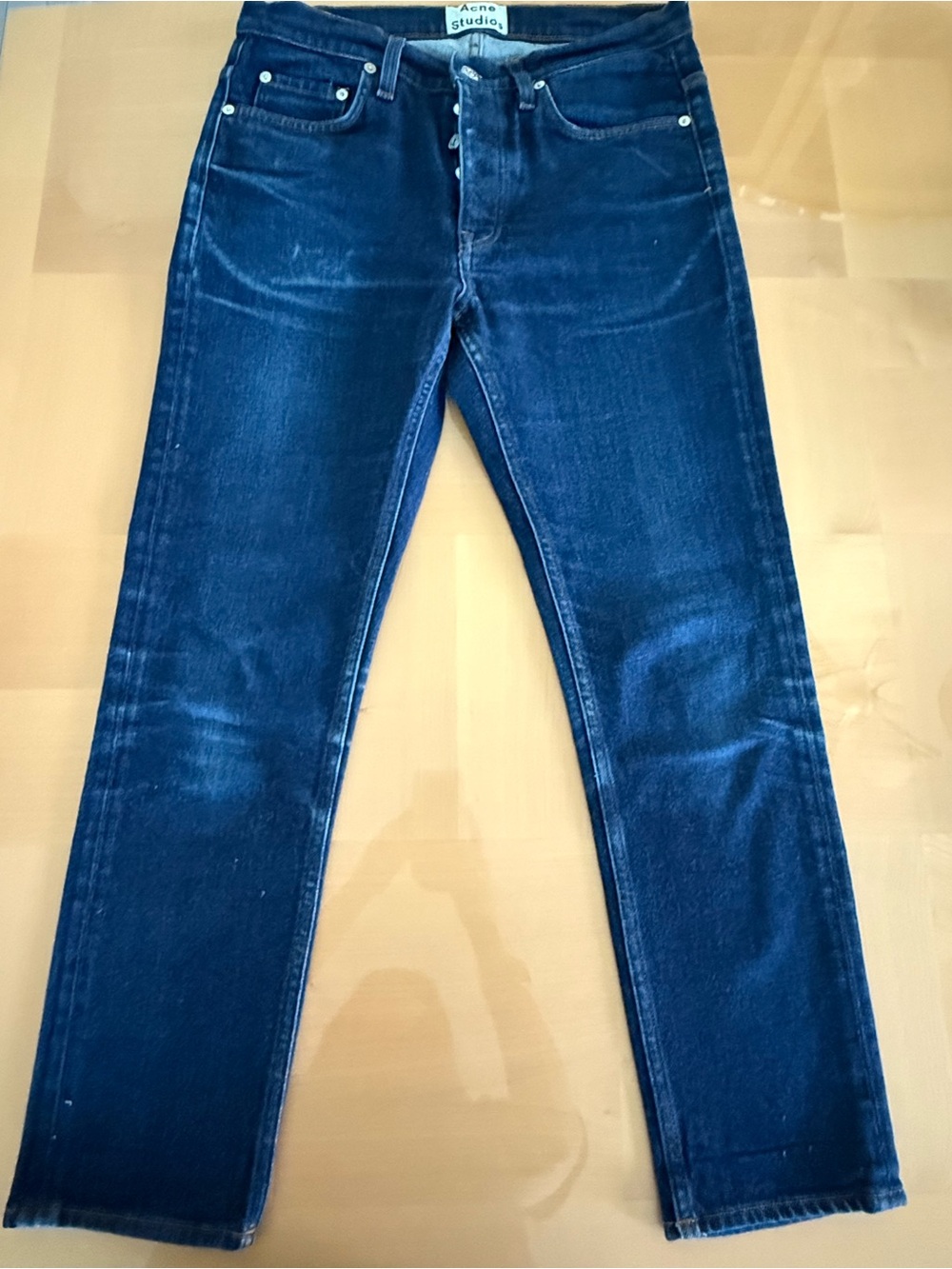 Acne Studios Town STR Raw Jeans
Men's 30 Slim Straight Hemmed Made in Italy